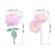 thumbnail image 2 of Calcomanías de flores de vinilo transparentes, calcomanías de flores claras de PET para álbum de recortes, rosa 40 hojas, 2 of 6