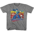 thumbnail image 1 of Mega Man Multi Color Rectangles Graphite Heather Toddler T-Shirt 4T, 1 of 2