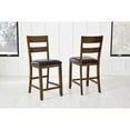 thumbnail image 3 of A-America Mariposa 24" Wood Ladderback Counter Stool in Whiskey (Set of 2), 3 of 3