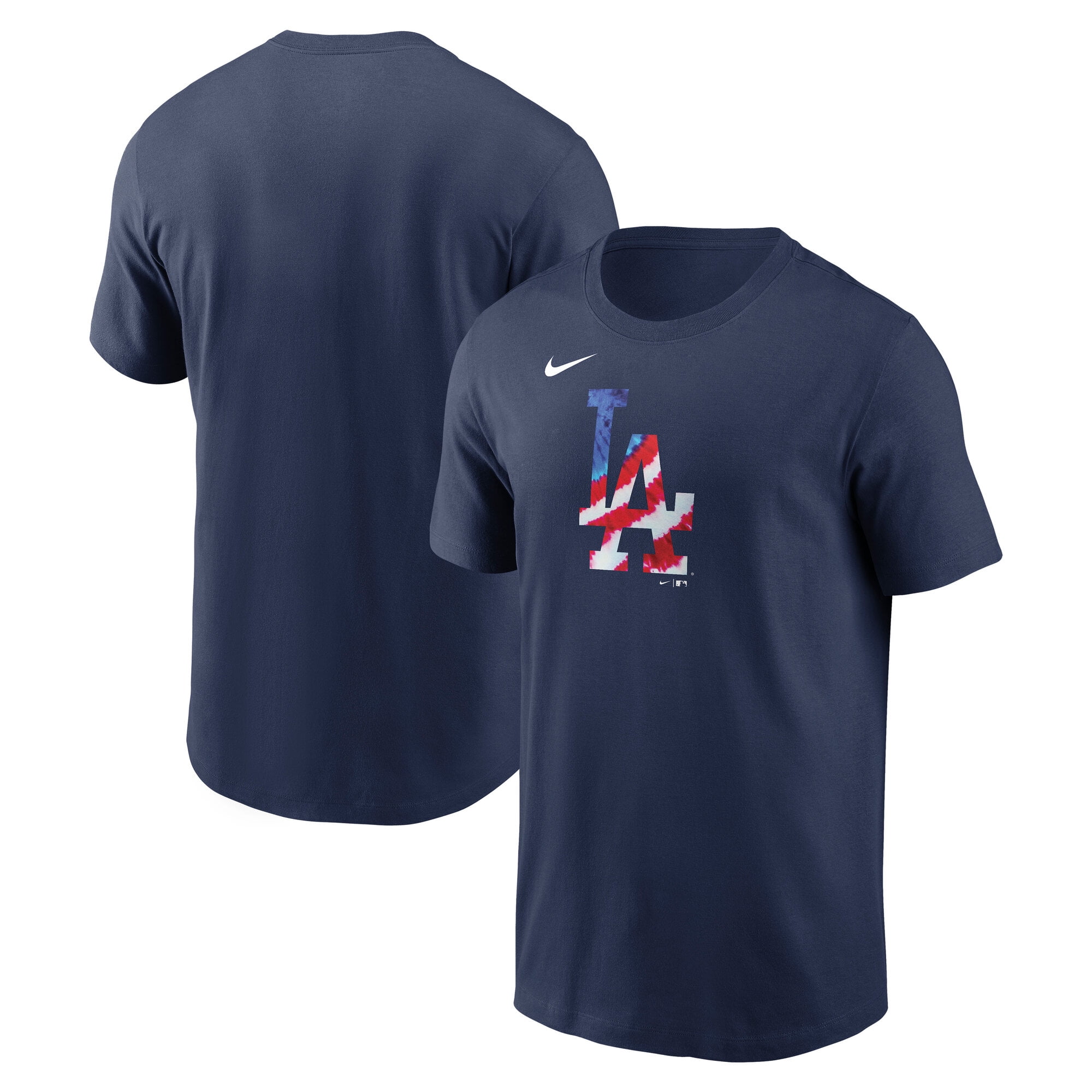 navy blue red and white nike shirt