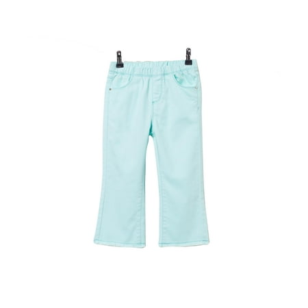 bossini Green Theme Girls Solid Cropped Flare Leg Pants 100,US Size 4t - Green