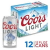 Coors Light Beer, 12 Pack, 12 fl oz Aluminum Cans, 4.2% ABV, Domestic Lager
