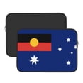 thumbnail image 2 of Australian Flag With Aboriginal Flag Neoprene Laptop Sleeve Computer Bag Notebook Carrying Case Cover Bags 15 inch, 2 of 7