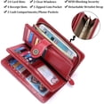 thumbnail image 4 of LAICAIW Women's Wallet Genuine Leather RFID Blocking Large Capacity Trifold Ladies Wallet, 4 of 6