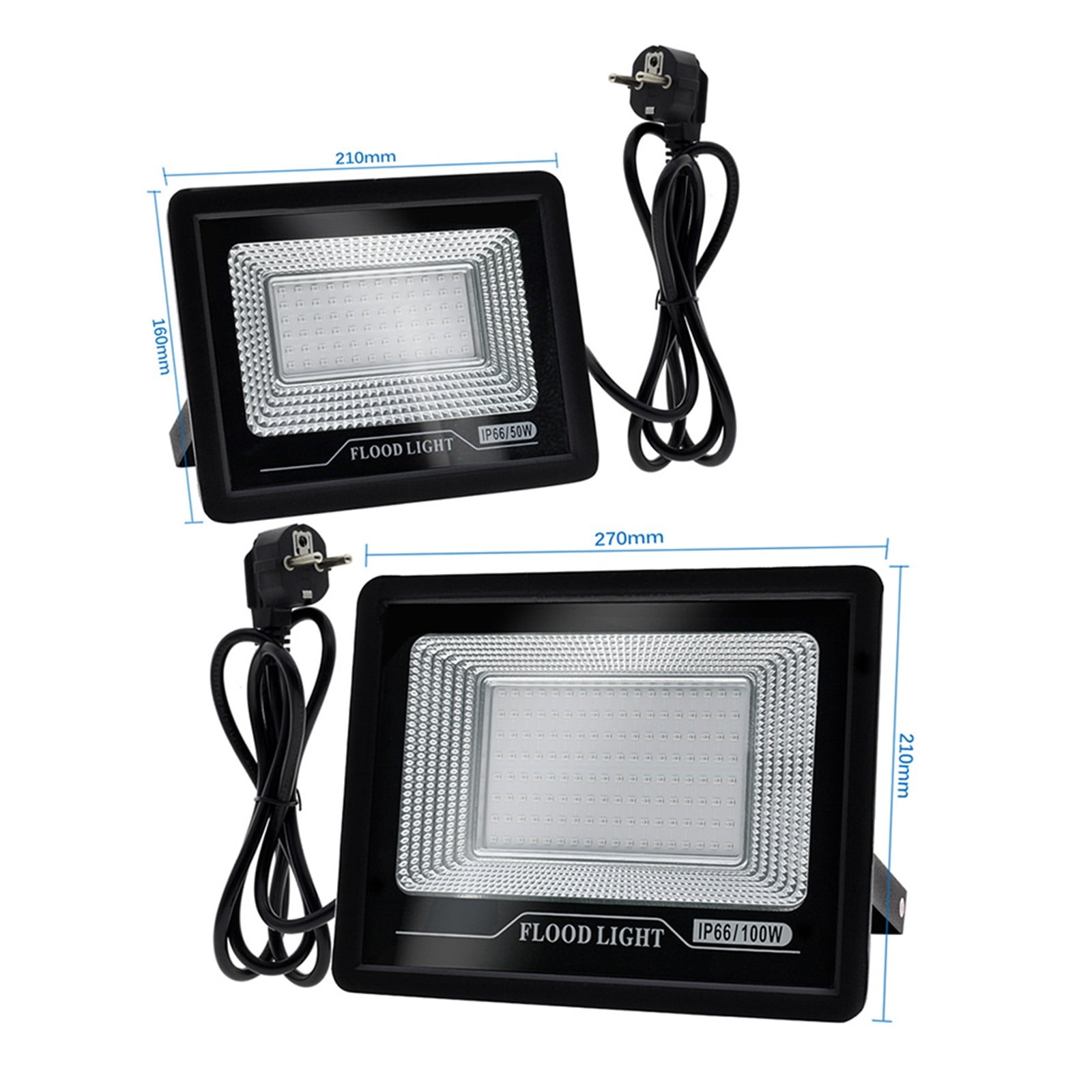 50W 100W LED UV Floodlight Halloween Party Ambient Light 395nm 400nm IP66 Waterproof Ultraviolet Fluorescent Stage Lamp ,Save Energ