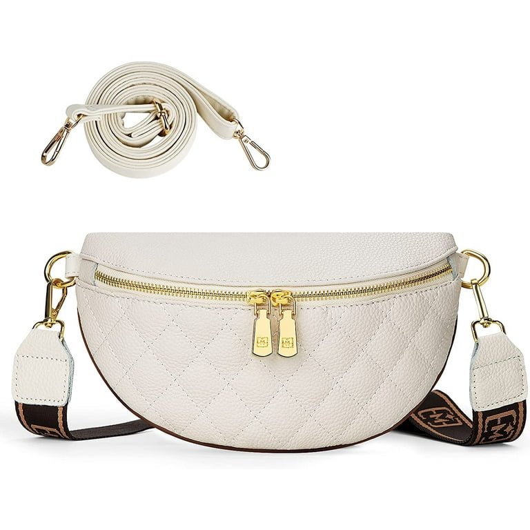 Dostany Crossbody Bag for Women, Beige Fanny Pack Women Crossbody, Mini  Leather Everywhere Purse Belt Bag, Lulu Dupes Sling Bag for Women :  : Sports & Outdoors