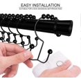 thumbnail image 4 of 12 Pack Shower Curtain Hooks, Rustproof Metal Double Glide Shower Curtain Rings for Bathroom Shower Curtains, 4 of 5