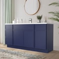 thumbnail image 6 of Vanity Art 63" Freestanding Bathroom Vanity Cabinet without Top in Blue, 6 of 6