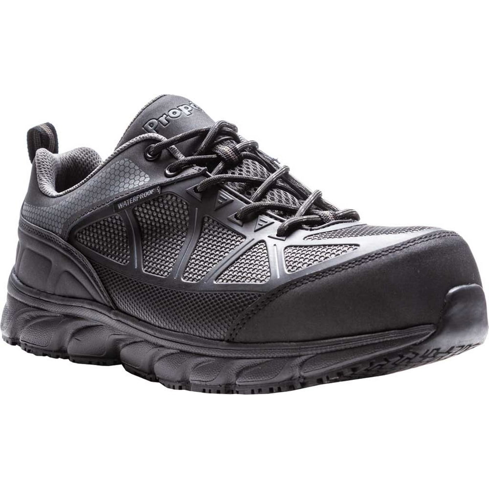 Propet - Men's Propet Seeley II Composite Toe Work Shoe Black/Grey ...