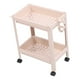thumbnail image 4 of Estante de almacenamiento para el suelo del baño, multifuncional, multicapa, estable, duradero, independiente, estante de esquina, color beige, 2 capas (con ruedas), 4 of 10