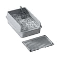 thumbnail image 3 of Stainless Steel Cat Litter Box, Large Pan 23.6“x15.7"x14" Metal Open-Top Large Kitten Litter Tray with Cover, Step, Scoop, Non-Stick Easy Cleaning, Gray, 3 of 6