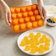 thumbnail image 3 of 24 Cups Silicone Muffin Pan Mini Cupcake Pan, Nonstick Food Grade Silicone Baking Pan 1 Pack (Orange), 3 of 3