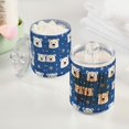 thumbnail image 2 of Yayeee 4 Pack Qtip Holder Bathroom Cotton Swab Canister with Lid Clear Dispenser Set, White Polar Bear, 2 of 6