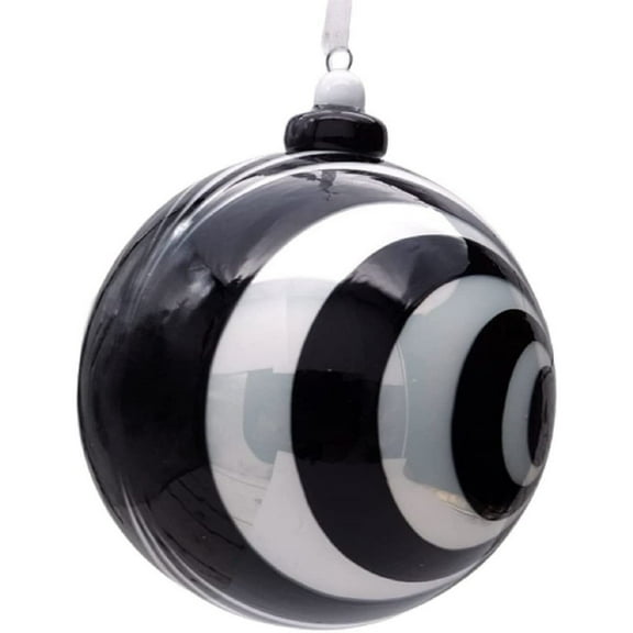 Hand-Blown Bauble Porcelain Spiral Vortex Hanging Ornament