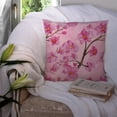 thumbnail image 3 of Carolines Treasures BB7505PW1414 Watercolor Pink Flowers Fabric Decorative Pillow  14Hx14W multicolor, 3 of 4