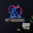 thumbnail image 3 of Handmadetneonsign Pet Grooming Neon Light, Dog Cat Led Light, Pet Store Led Sign, Pet Shop Neon, 3 of 5