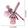 thumbnail image 2 of Safety Keychain Set Portable Faux Leather Wristlet Keychain Pendant Keychain, 2 of 4