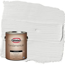 Glidden Fundamentals Aria / White Flat Exterior Paint, 1 Gallon