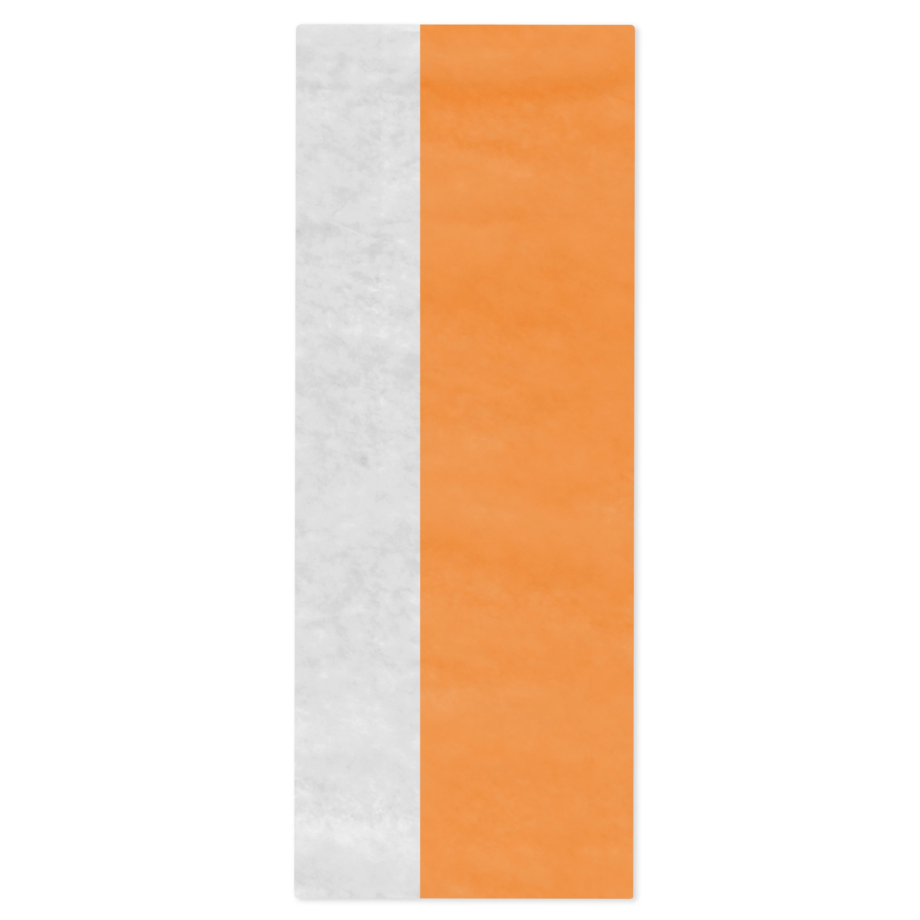 Hallmark Tissue Paper (Solid White and Orange) 6 sheets, 6 Count