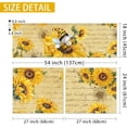 thumbnail image 2 of 3 Pack Sunflower Kitchen Curtains 54x24 inch with Gnome- Sunflower Curtains for Bedroom as Sunflower Kitchen Decorations and Spring Decorations for the Home,Yellow Kitchen Curtains and Valances Set, 2 of 5