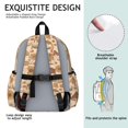 thumbnail image 5 of Mushroom and Eye Cream Pattern Backpack for School, Cute School Bag with Adjustable Shoulder Straps and Padded Back, 13.4"x11"x4.7", 5 of 5