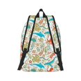 thumbnail image 3 of Daiia Wild Sea Life Vintage Canvas Backpack for Men and Women ,Hiking Backpack,Travel Laptop Bag for School,Large Capacity Backpack-Small, 3 of 8