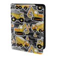 thumbnail image 2 of Pofeuu Excavator At Work Print Travel Document Organizer Passport Holder Men Women for Family (6.5 in x 4.5 in),Wallet Holder Credit Card Clutch Bag Case, 2 of 5