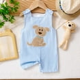 thumbnail image 2 of Gvdentm Boys RomperNewborn Baby Boy Summer Clothes Animal Embroidery Plaid Sleeveless Romper Jumpsuit Overall Bodysuit One-Piece Outfit 3-4 Years, 2 of 8