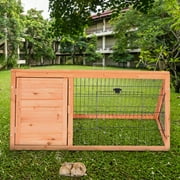 MarvelPet Rabbit Hamster Cage Wooden A-Frame Animal Hutch Patio Pet-House Chicken Coop