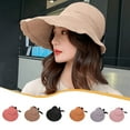 thumbnail image 2 of Kripyery Women's Summer Sun Hat with Wide Brim, Empty Top Hat, Foldable Travel Beach Hat, Outdoor Travel Sun Protection Hat, 2 of 8