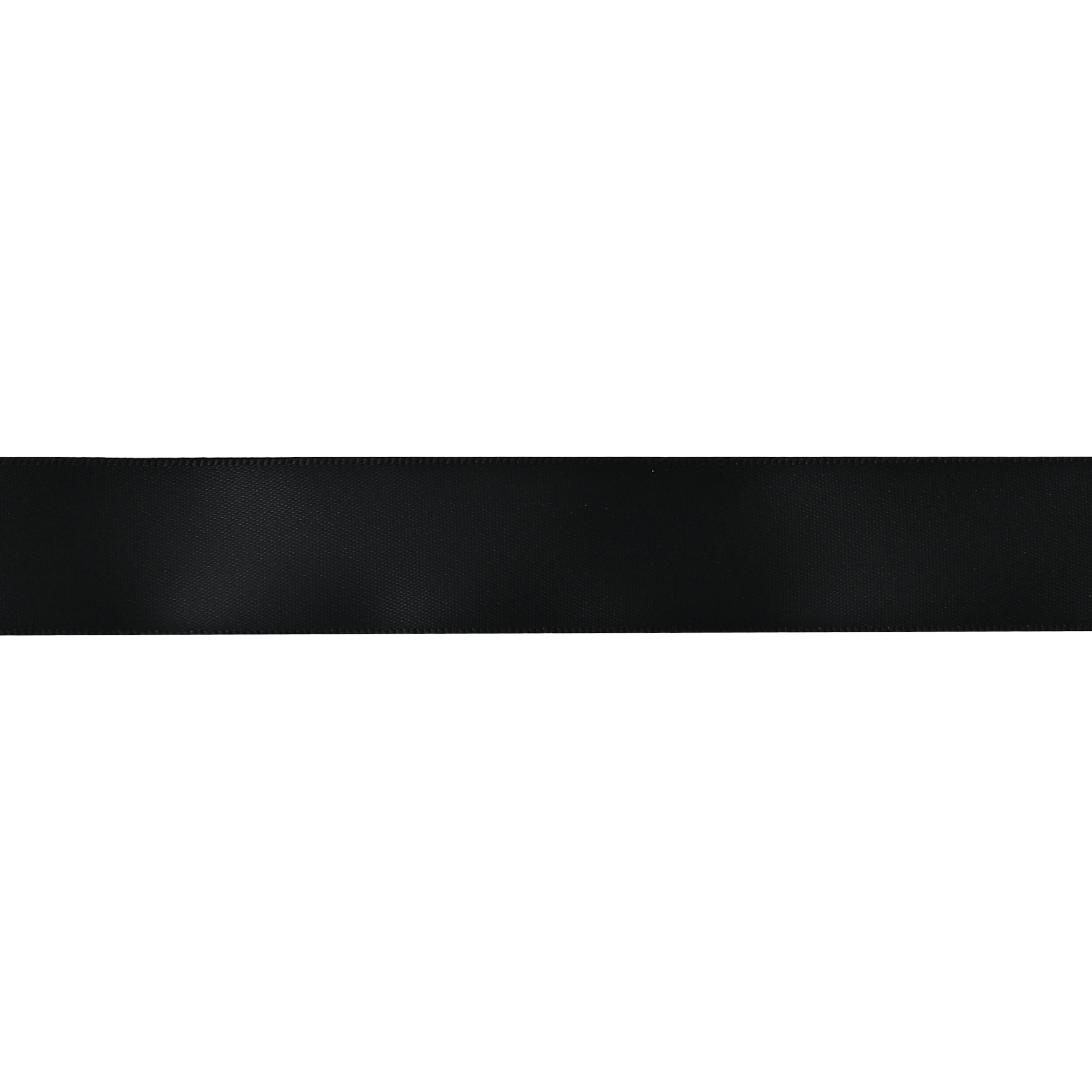 Gwen Studios 7/8" Black Satin Ribbon, 7 Yards