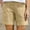 QR1_Khaki, variante sur Meichang Shorts pour Femmes Été Tendance à Taille Élastique Shorts Décontractés Légers Confortables Shorts de Plage avec Poches