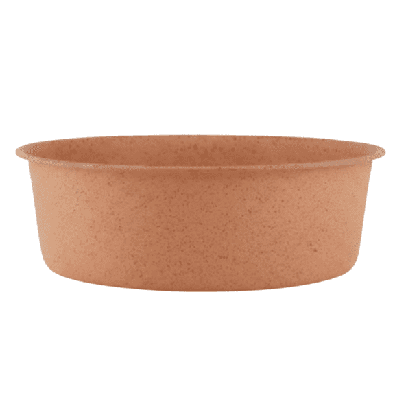 Premium Anti-Skid Stainless Steel Dog Bowl, Easy to Clean Pet Feeder by Pawpourri, 32.1 fl oz, Peach