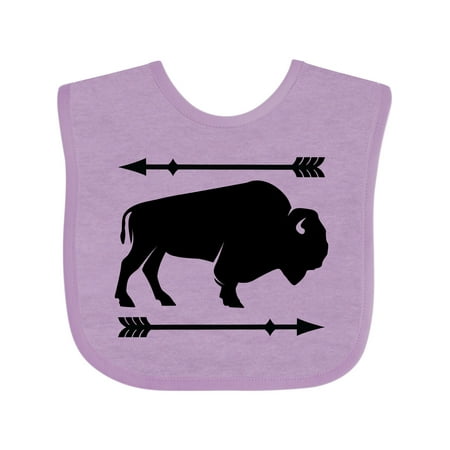 

Inktastic Buffalo Cute Animal Western Gift Baby Boy or Baby Girl Bib