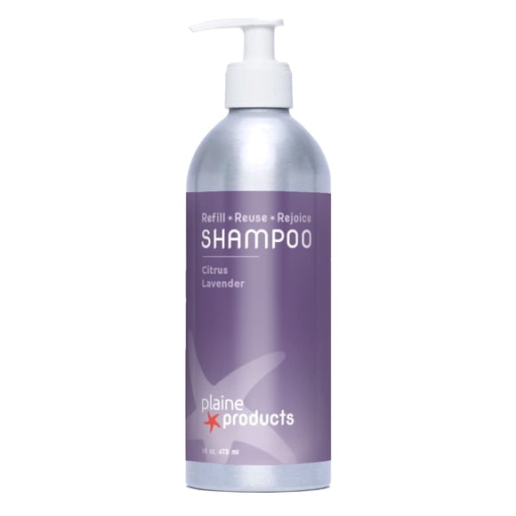 Champú ecológico Plaine Products - Lavanda cítrica - Sin sulfato 16oz (botella recargable con bomba)