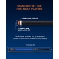 thumbnail image 5 of KONLLEN Carbon Fiber Pool Cue Stick with blue 58-inch Professional Pool Sticks 12.5mm Tip, 5 of 8