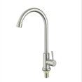 thumbnail image 4 of Stainless steel faucet, single cold water faucet, bathroom faucet, vertical faucet, kitchen faucet, 1 pc, 4 of 5