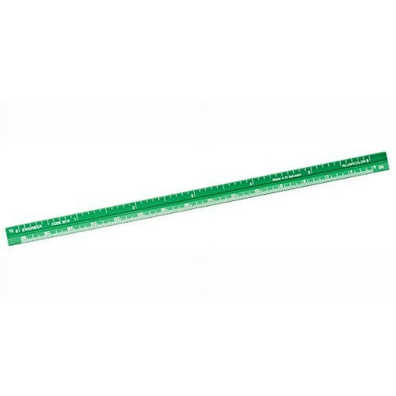 Alumicolor Pocket-Size Engineer Scale Aluminum 6 inches Green (3210-6)