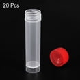 thumbnail image 3 of Unique Bargains 30mL Plastic Test Tubes, 20 Pack Frozen Test Tube Vial Container Storage Screw Cap, Red Clear, 3 of 6