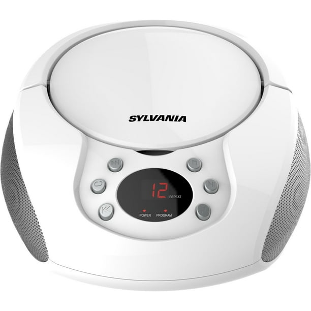 Sylvania SRCD261. Portable CD Player with AM/FM Radio, White Walmart