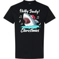 thumbnail image 3 of Inktastic Shark Holly Jawly Christmas T-Shirt, 3 of 5