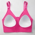 thumbnail image 4 of Vhkiploz Front Closure Wireless Bras for Women's Zip-Up Longline T-Shirt Mastectomy Bralettes Solid Workout Sporty Athletic Daily Underwears, 4 of 5