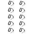 thumbnail image 1 of 10Pcs for FT-7800 FT-8800 FT-8900 Car Radio MH-42 MH-48 Speaker Mic Cable Cord Wire for Yaesu MH-48A, 1 of 5