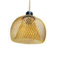 thumbnail image 2 of Lámpara colgante de Metal, cubierta de luz colgante, bombilla protectora, protector de bombilla, pantalla para pasillo, cocina, baño, decoración de oro esférico, 2 of 8