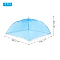 thumbnail image 2 of REGALWOVEN Mesh Food Covers, Collapsible Reusable Fruit Vegetable Food Screen Tent for Outdoor BBQ Blue 17"X17", 2 of 6