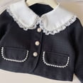 thumbnail image 5 of Tisuna Fall Outfit Set For Kids Girls Elegant Long Sleeve Crew Neck Pearl Detail Tops And Skirt Outfits Children'S 2 Pieces Casual Wear Clothes Set Size 3-4 Years, 5 of 9