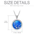 thumbnail image 4 of AOBOCO Christmas Gifts for Women 925 Sterling Silver Opal Necklace Birthday Jewelry Gifts for Women, 4 of 6