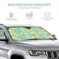 thumbnail image 3 of Kdxio Yellow Lemon Print Windshield Sun Shade, Foldable Sun Blocker for Car,Truck,SUV Automotive Interior Sun Protection,Reflective Shade for Front Windshield(Medium), 3 of 7