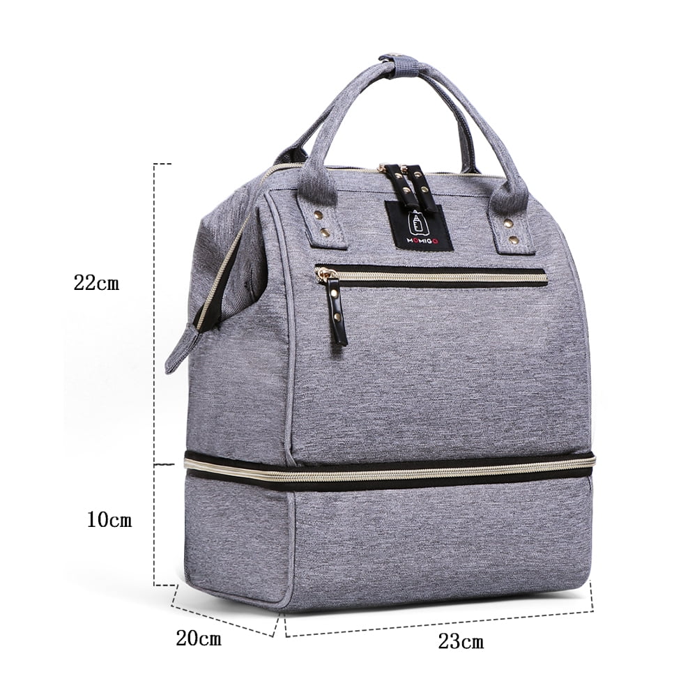 Breast Pump Bag Backpack - Cooler and Moistureproof Lunch Bag Double Layer