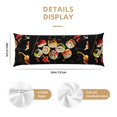 thumbnail image 3 of KLL Ultra Soft Microfiber Body Pillow Cover/Pillowcases 20"x54" with Hidden Zipper Closure-Sushi, 3 of 8